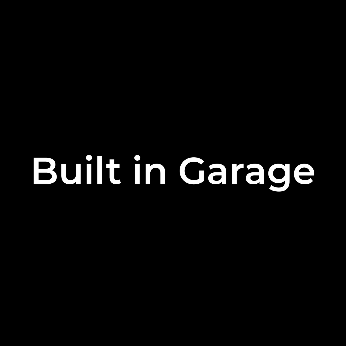 Built in Garage